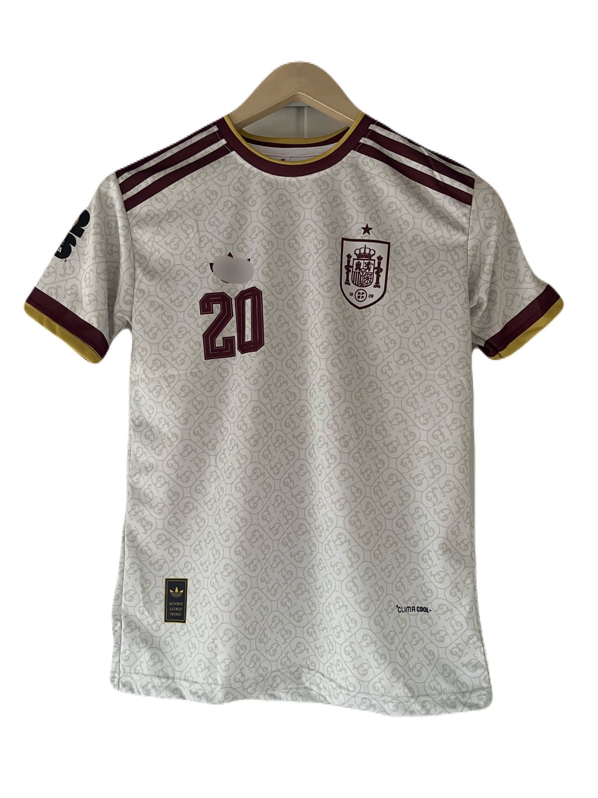 Pedri Spain 2026 World Cup Away  Half Sleeve Sublimation Jersey -