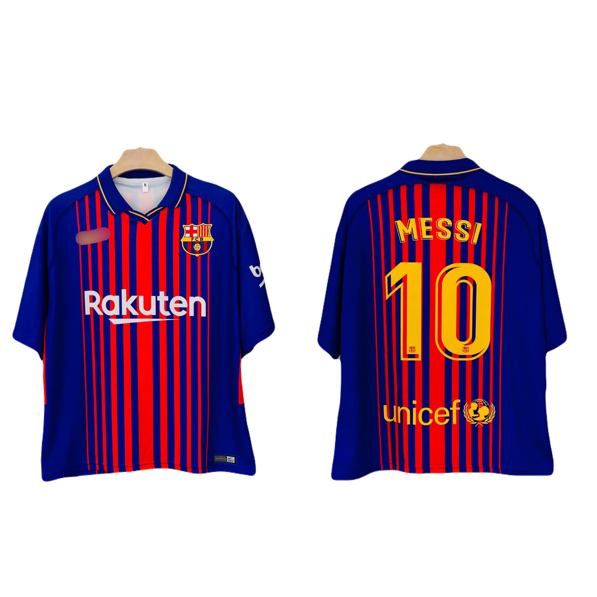 Messi Barcelona Jersey Five Sleeve collar Sublimation - P2789