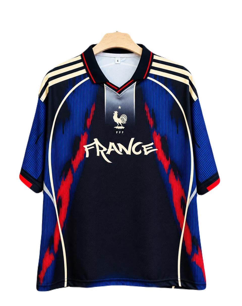 Zidane France Five sleeve Collar Sublimation jersey - P2748