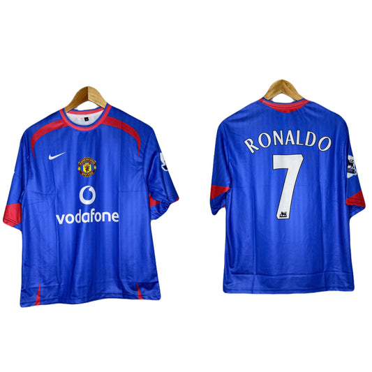 Manchester United 2005-06 Away Kit Ronaldo Five Sleeve - Ms Retro Store