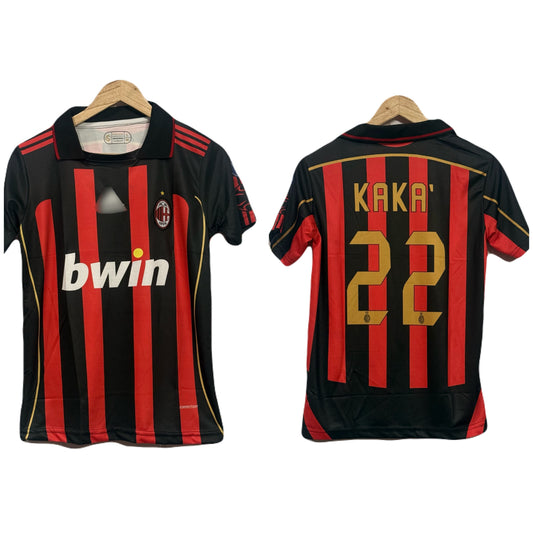 Ac Milan 2006-07 Home kit Polo Kaka Half Sleeve - Ms Retro Store