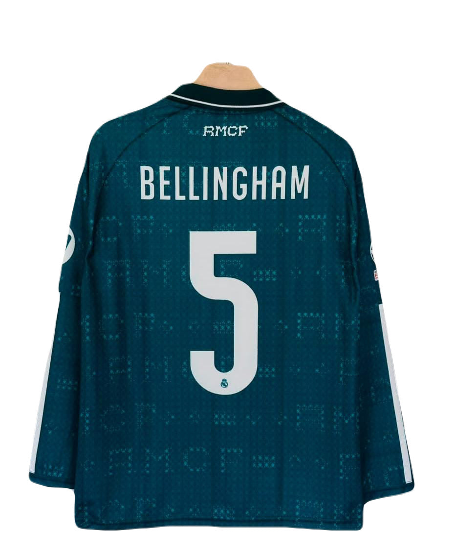 Bellingham Real Madrid 2026-27 Away kit full sleeve Collar Sublimtion - P2536
