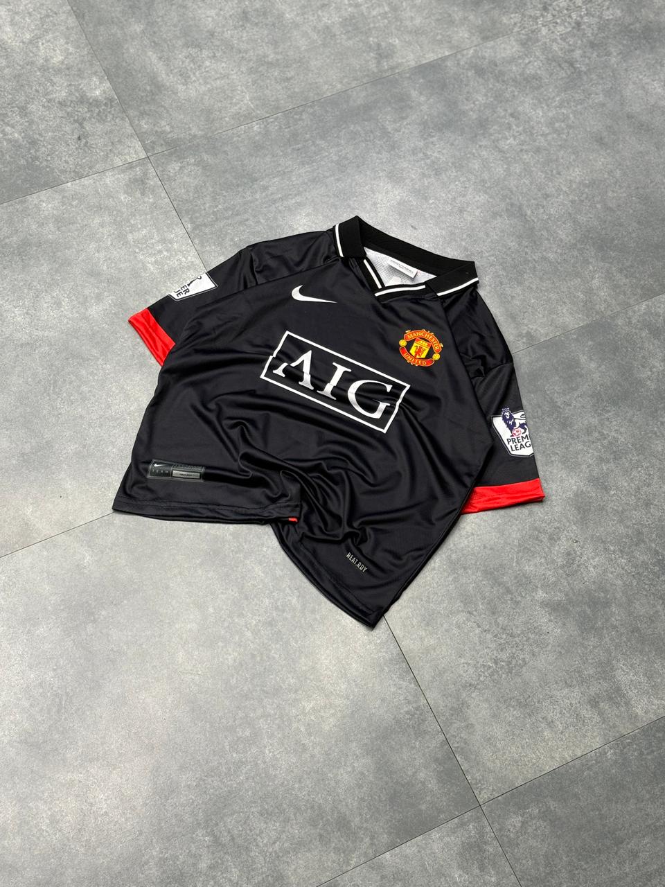 Manchester united 2007-08 away ronaldo edition Premium Quality Collar Five Sleeve Sublimation Jersey -