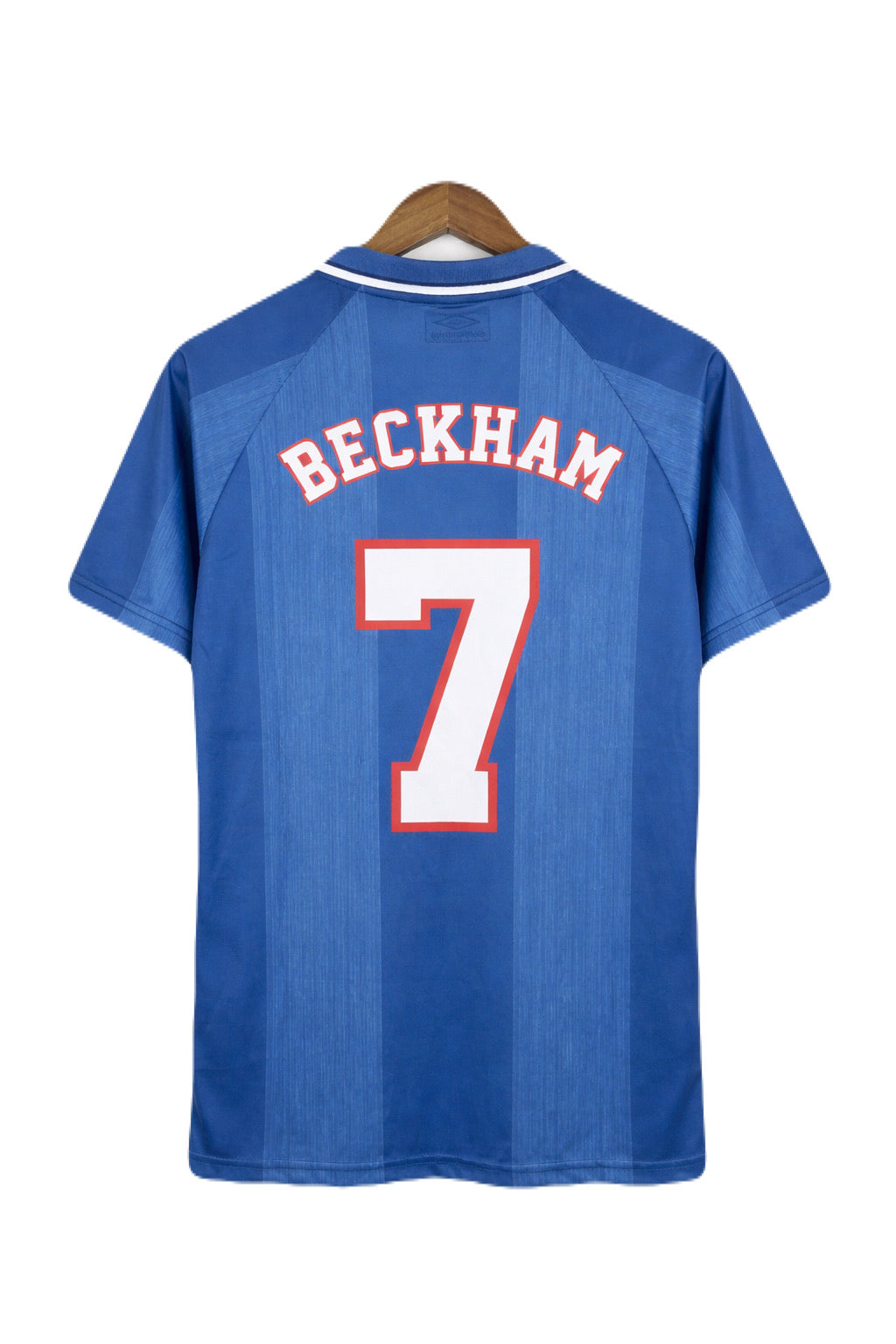 England 1996/97 Away Beckham collar Embroidery jersey- P1554 Ms retro store