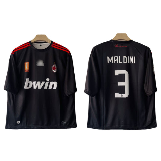Ac Milan 2007-08 Third Kit Maldini Five Sleeve - Ms Retro Store