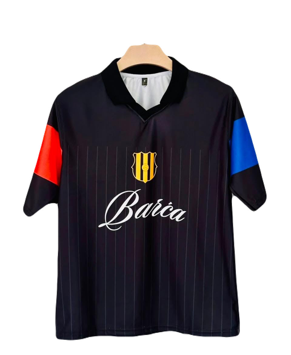 Messi Barcelona Five sleeve Collar Sublimation jersey- P2164