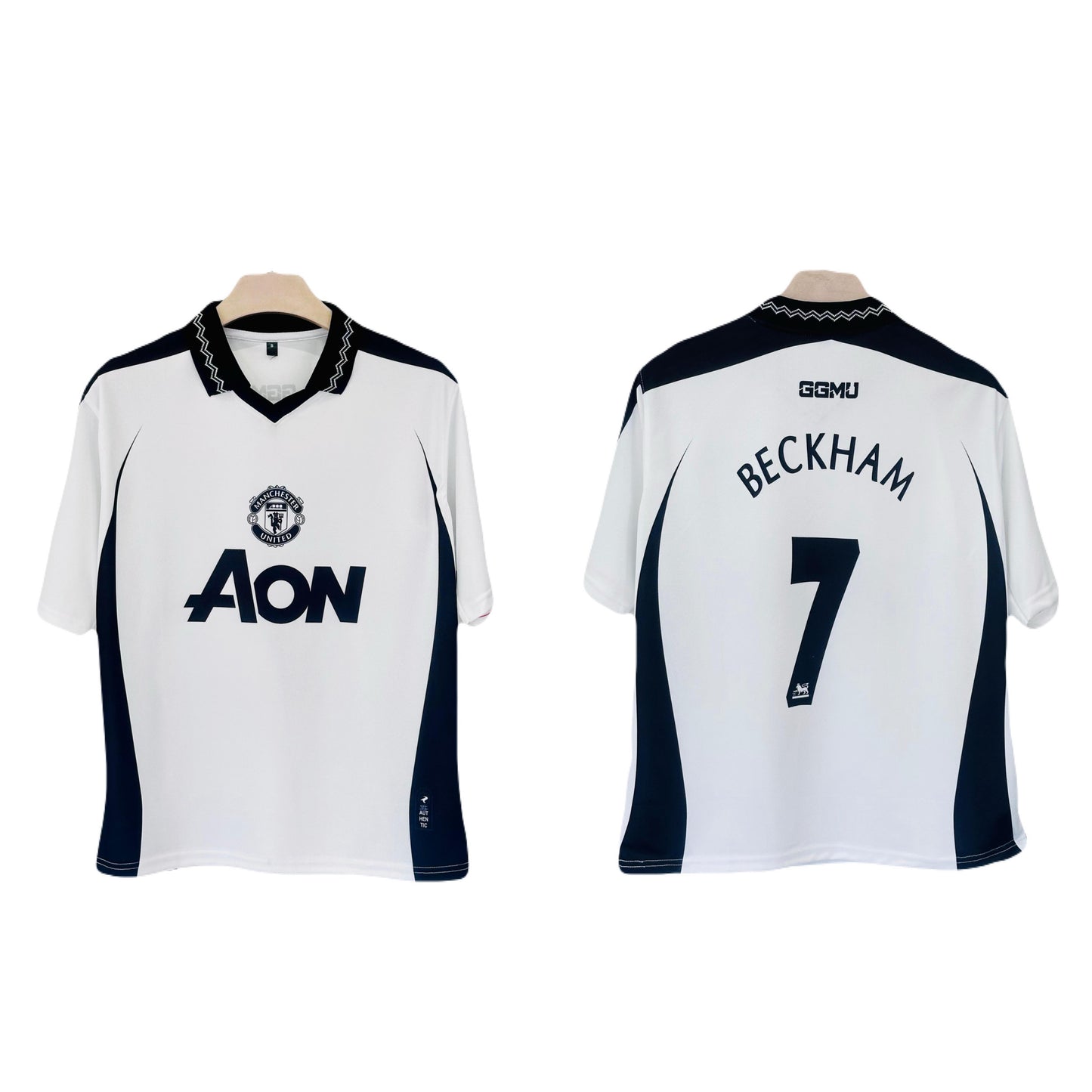 BECKHAM MANCHESTER UNITED SPECIAL EDITION COLLAR FIVE SLEEVE JERSEY -