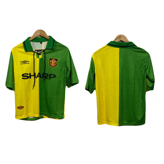 Manchester United 1992-94 Third kit Collar Lace - Up Five sleeve P519 - Ms Retro Store