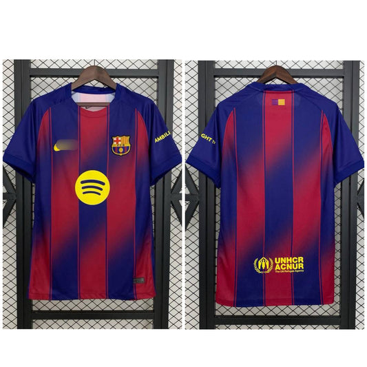 Barcelona Fan version 2025/26 home kit half sleeve -Ms retro store