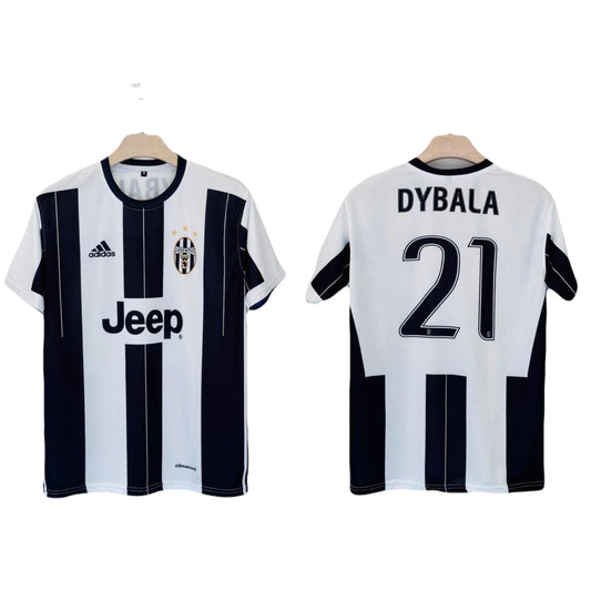 Juventus 2016-2017 Dybala home jersey Half Sleeve Sublimation - Ms Retro Store