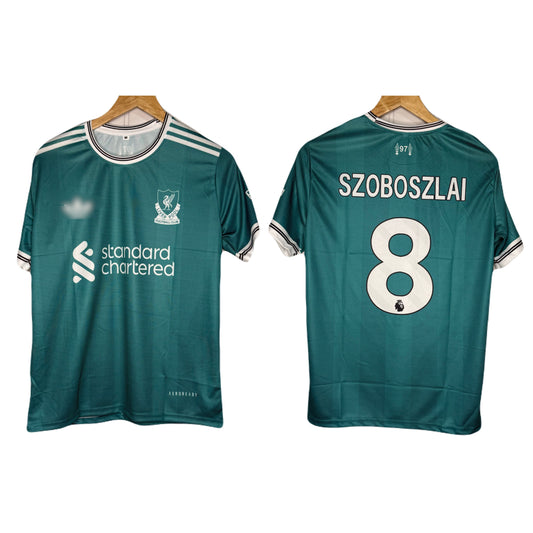 Liverpool Fc 2025-26 Third Kit Szoboszlai Half Sleeve - Ms Retro Store
