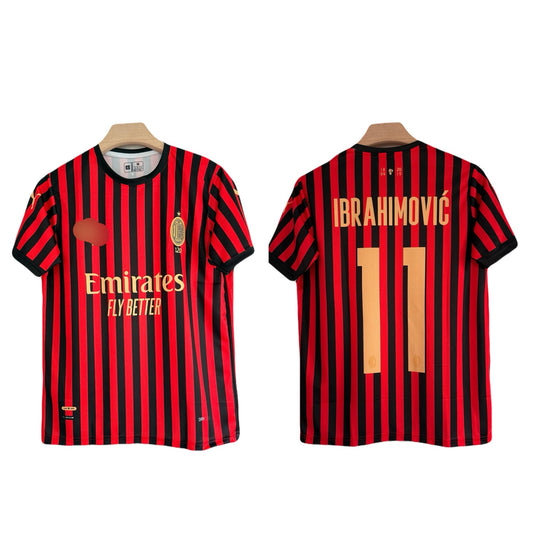 Ac Milan 120th Anniversary Special Edition Kit Ibrahimovic Half Sleeve - Ms Retro Store