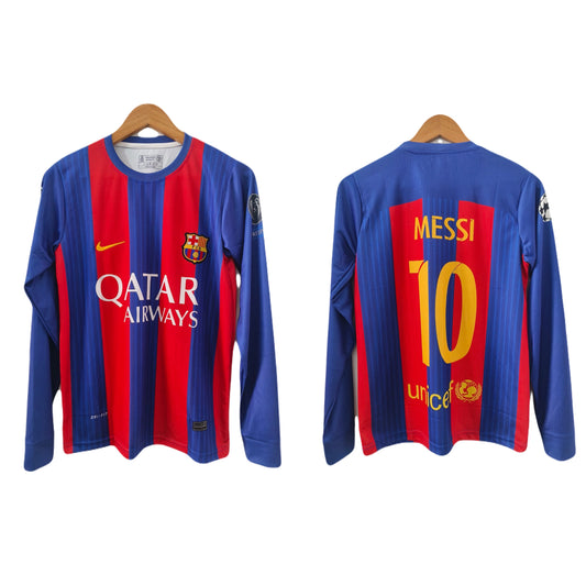 Barcelona 2016/17 leo messi full sleeve embroidery #p324 - ms retro store