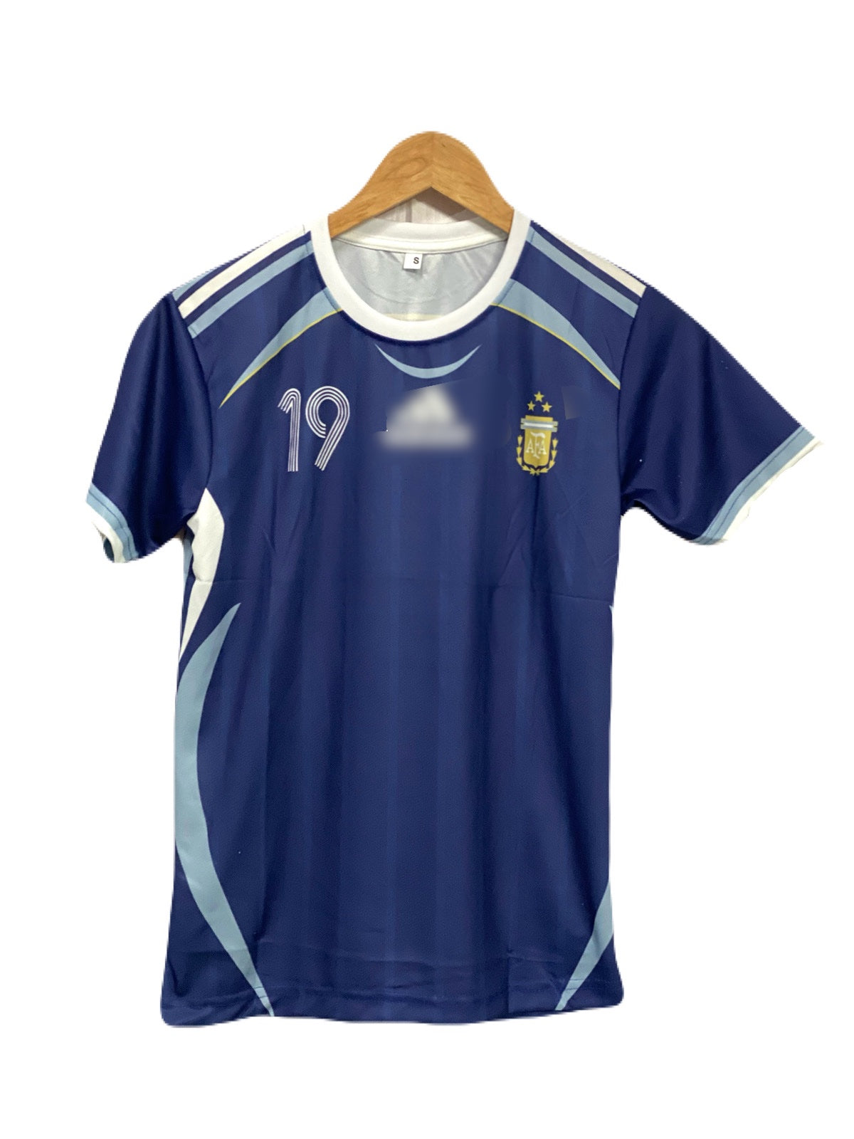 Best retro jersey Argentina 2006 away kit worldcup edition leo messi 19  Half sleeve  -ms retro store