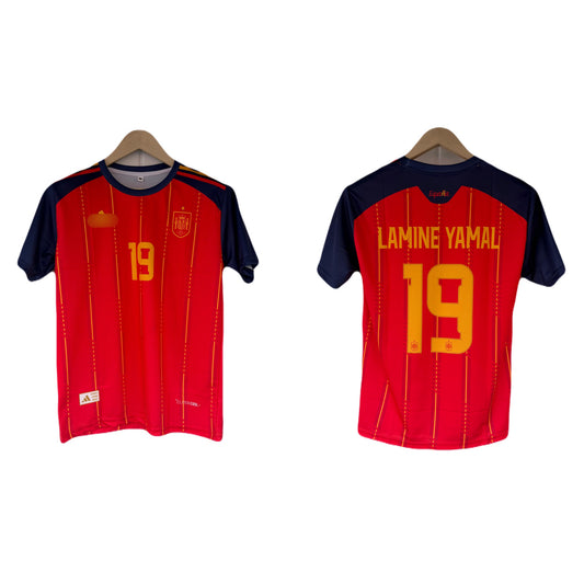 Spain 2026 World Cup Home Lamine Yamal Half Sleeve Sublimation Jersey - P1636 Ms Retro Store