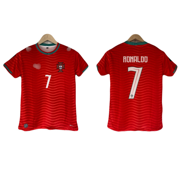 Ronaldo Portugal 2026 World Cup Home Kit  Half Sleeve sublimation -