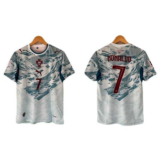 Portugal 2026 World Cup Away ronaldo Half Sleeve Sublimation Jersey - P1488 Ms Retro Store
