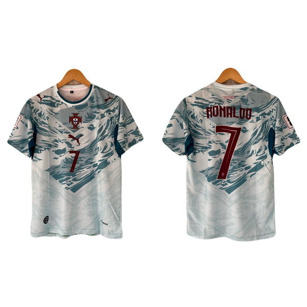 Portugal 2026 World Cup Away ronaldo Half Sleeve Sublimation Jersey - P1488 Ms Retro Store