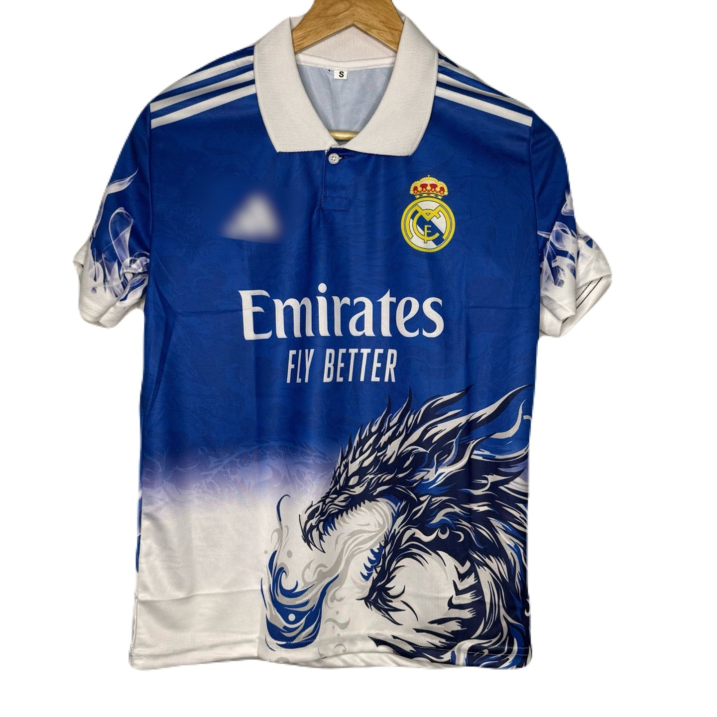 Real Madrid Dragon Edition Special Kit Half Sleeve Back Plain - Ms Retro Store
