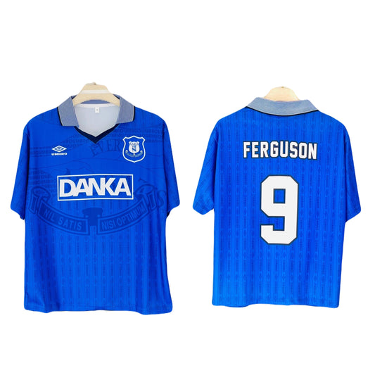 Everton 1995/97 Home jersey Five sleeve collar type - ms retro store