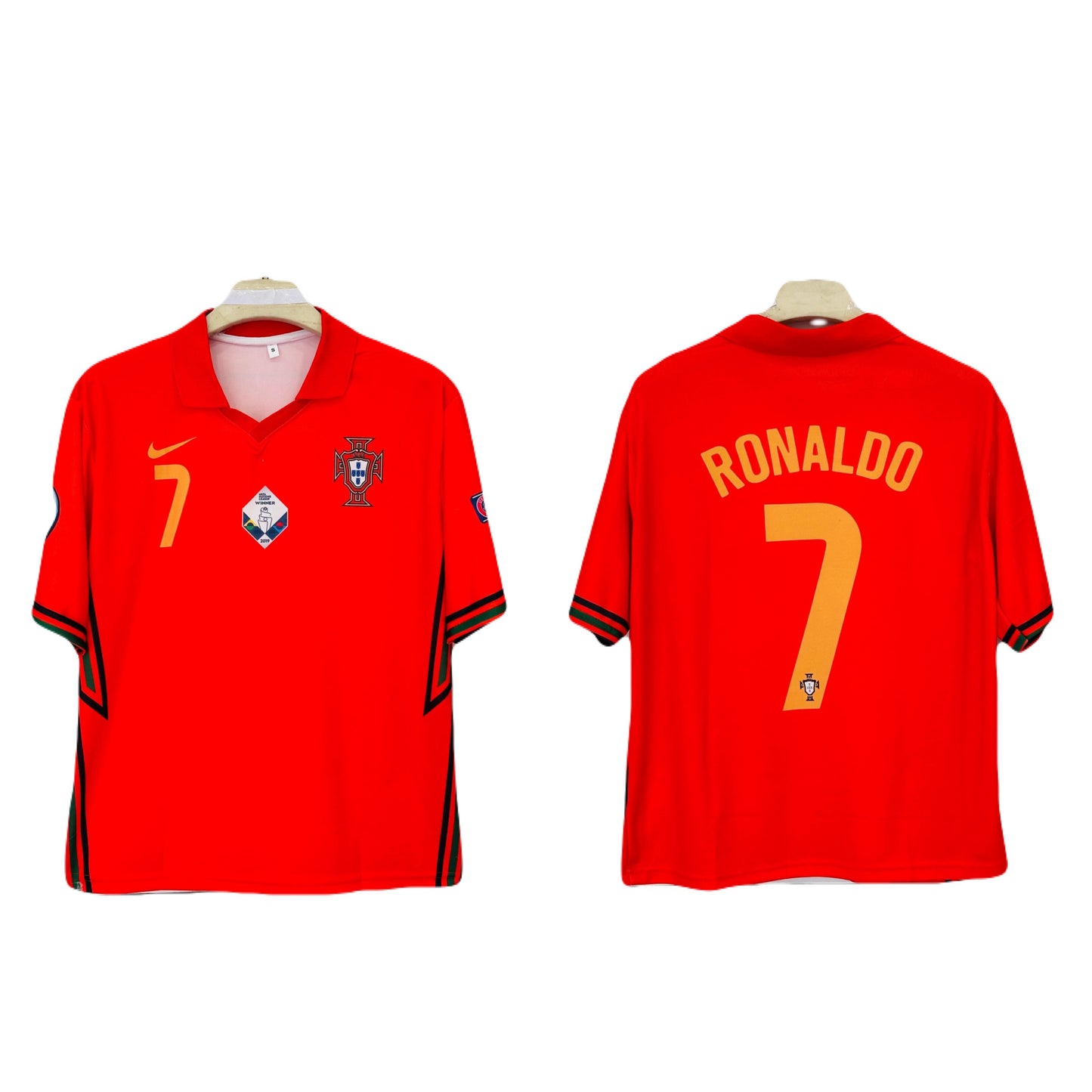 Portugal 2019-20 Home Kit Ronaldo Five Sleeve - P1087 Ms Retro Store