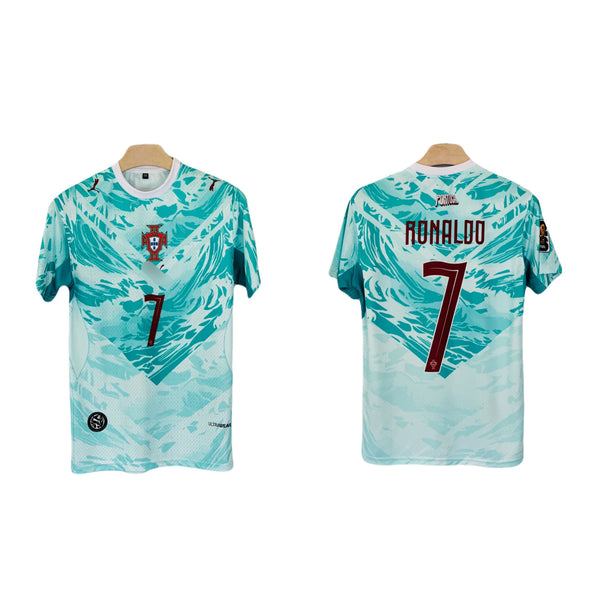 Portugal 2026 World Cup Away ronaldo Half Sleeve Sublimation kit  - Ms Retro Store