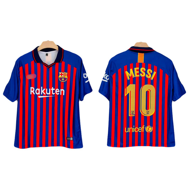 Messi Barcelona Five sleeve Collar Sublimation jersey - P2125