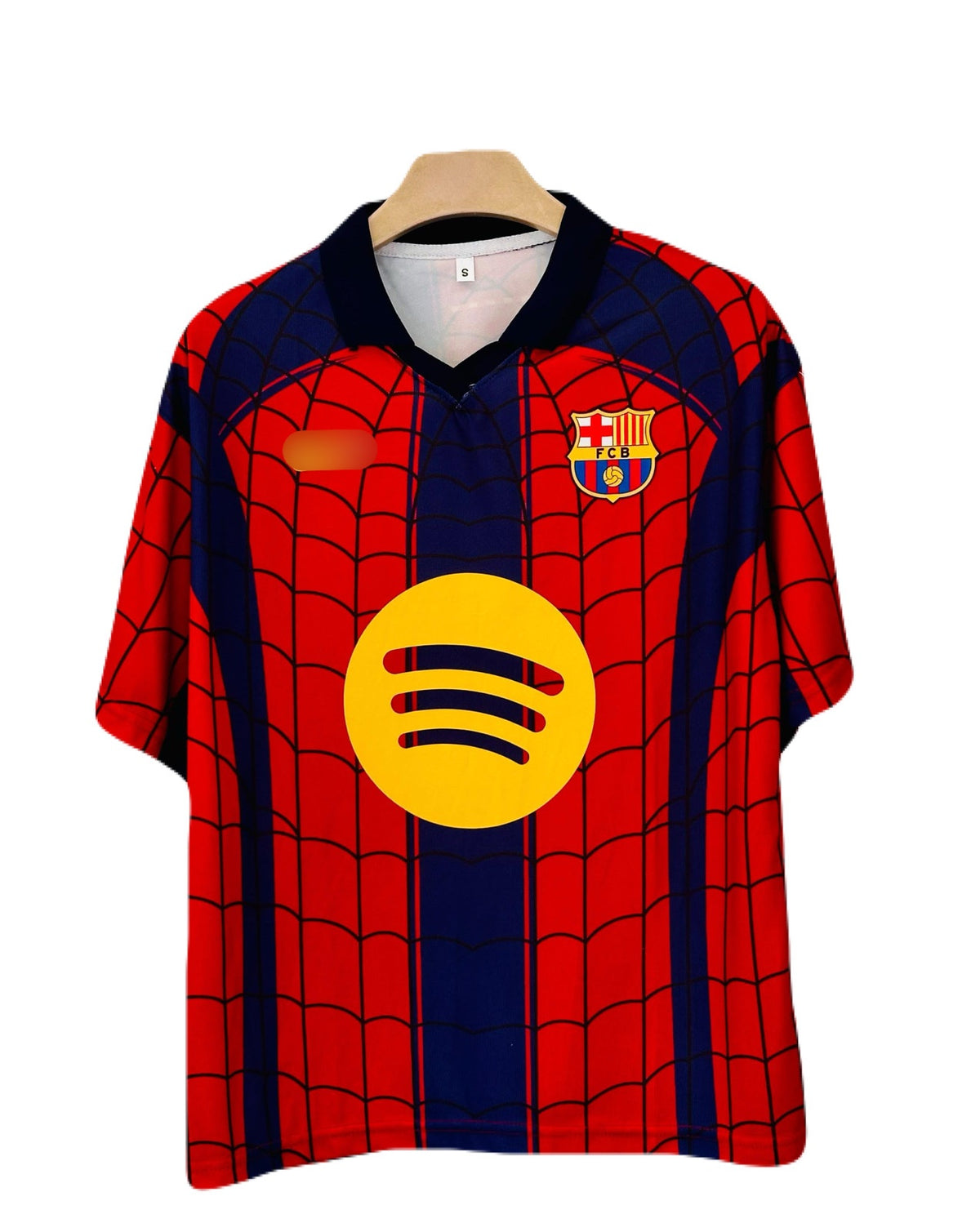 Raphina Barcelona 2026-27 Spider Edition  Five sleeve Collar Sublimation jersey - P2639