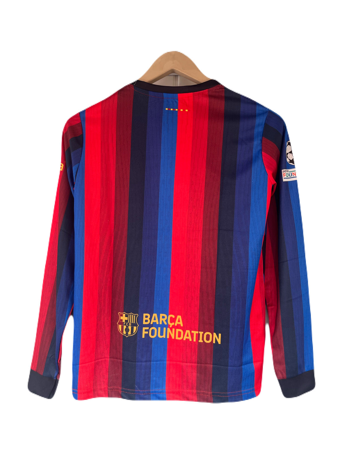 Barcelona new seasons home kit plain back full sleeve embroidery -P2292