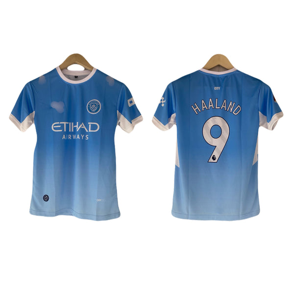 Halland Manchester City New season Half Sleeve embroidery jersey -
