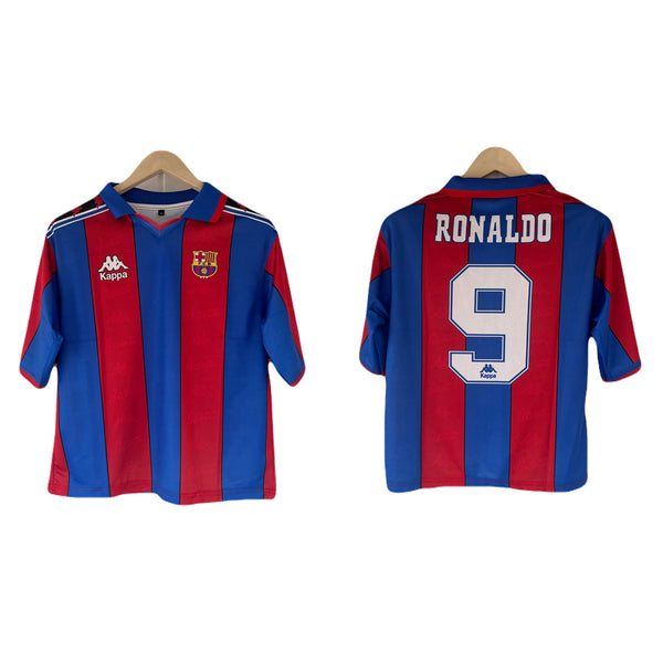 Ronaldo barcelona 1996/97 home five sleeve jersey - P2000