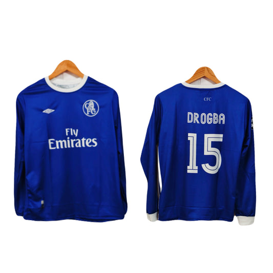 Chelsea 2003-04 Home kit Drogba Full sleeve - P295 - Ms Retro Store