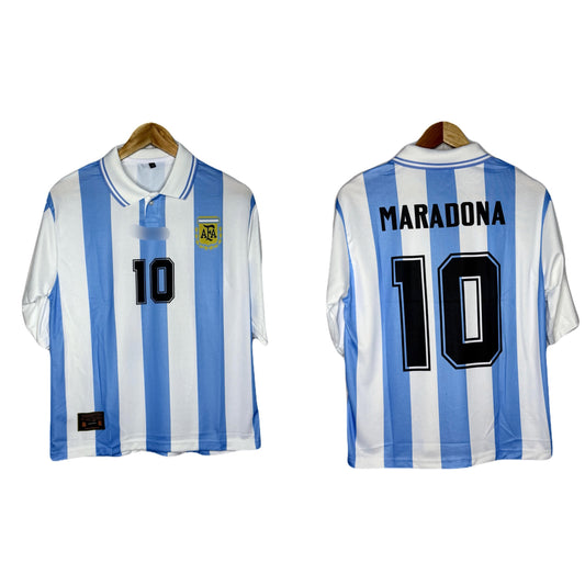 Argentina 1994 Home Kit Maradona Five Sleeve - Ms Retro Store