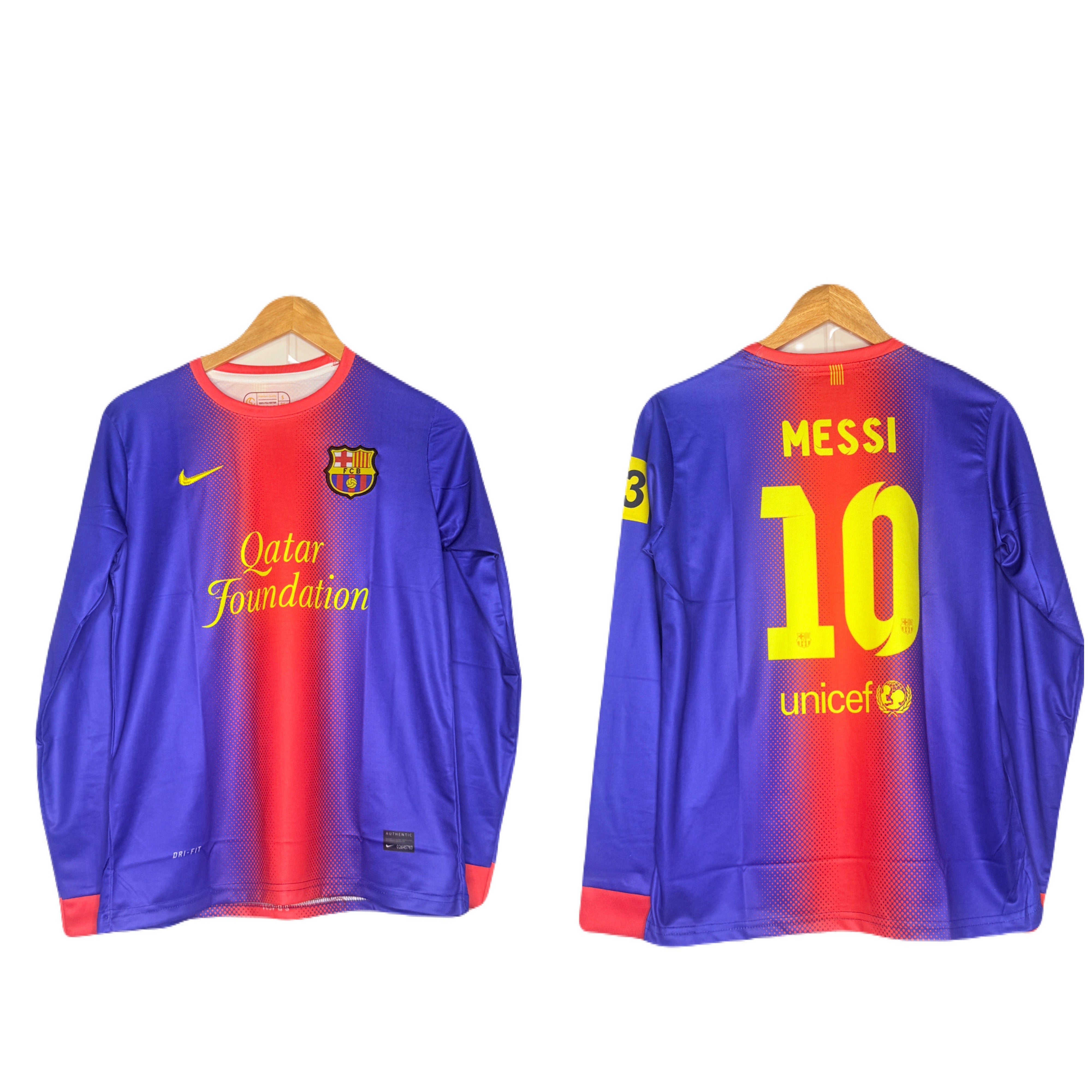 Fc Barcelona 2012-13 Messi Home Kit Full Sleeve - P333 Ms Retro