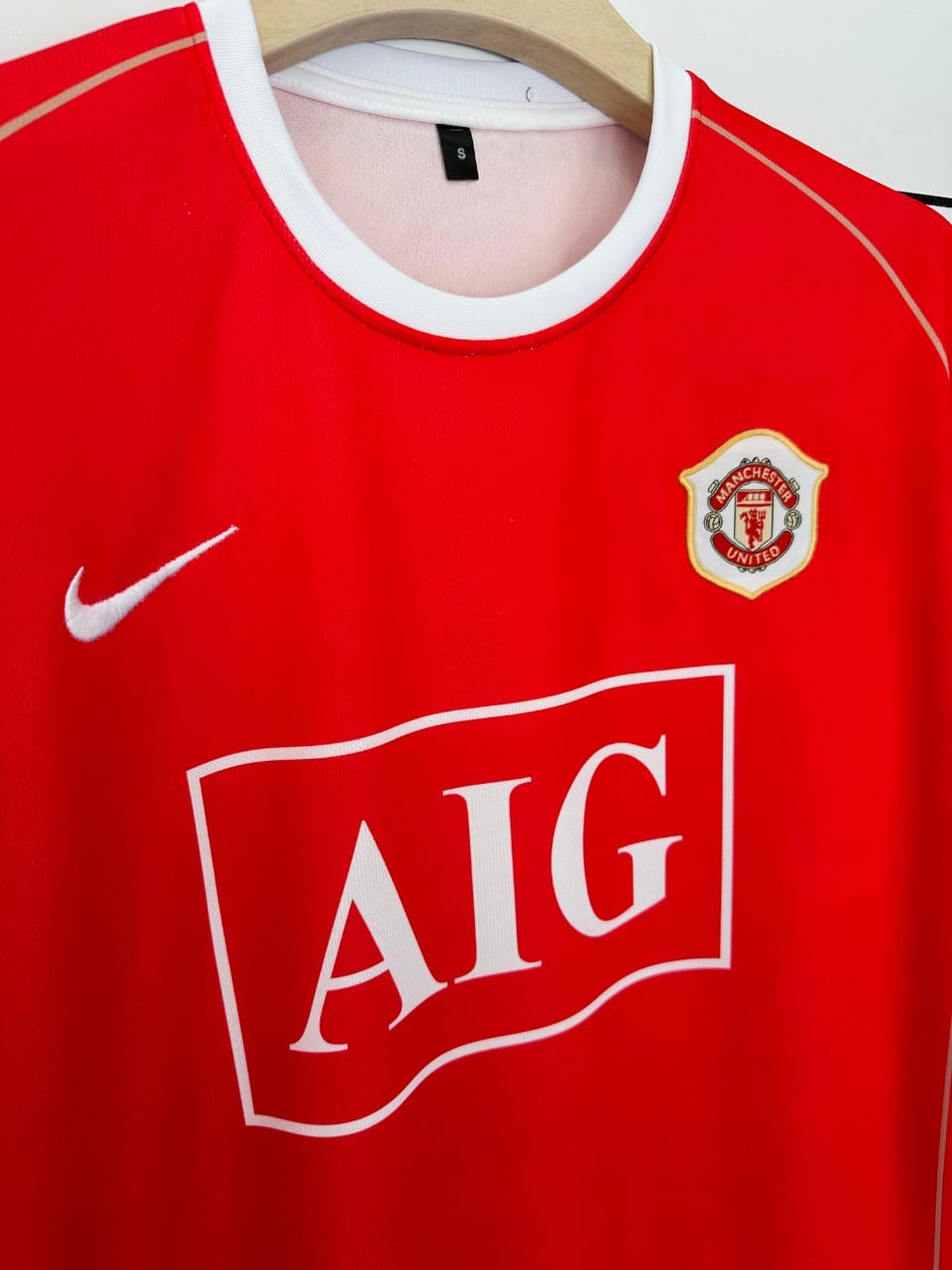 Manchester United 2006-07 Home kit Ronaldo Embroidery Five Sleeve - Ms Retro Store