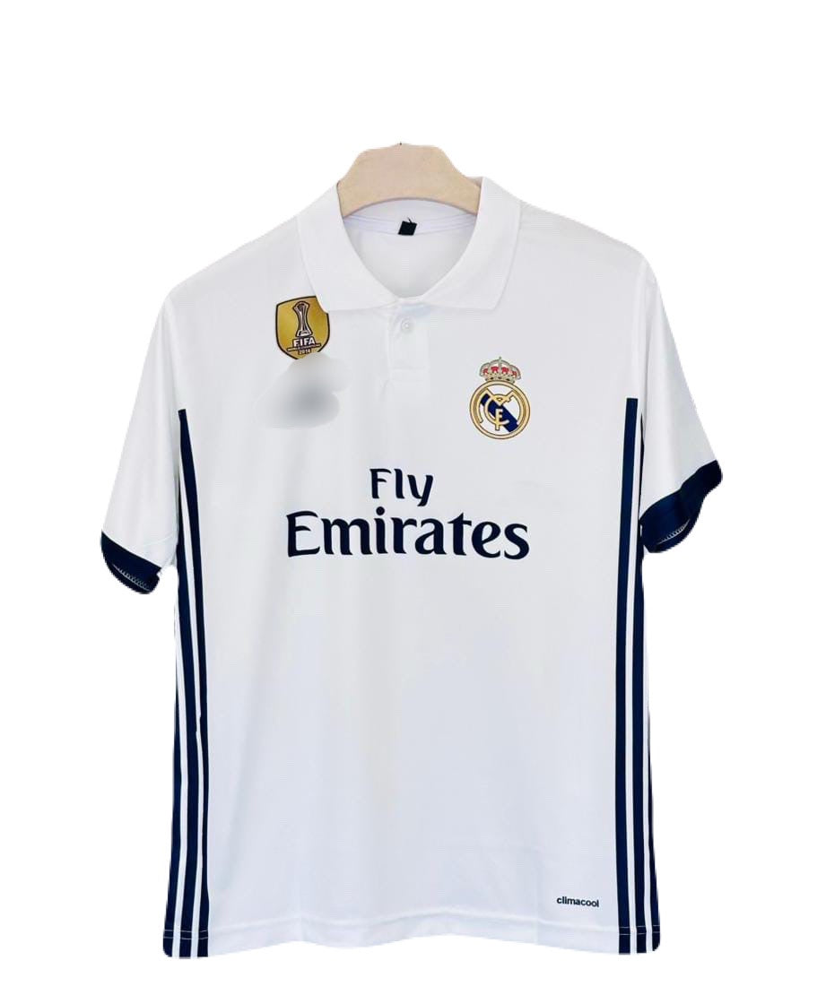 Real madrid 2016-17 Ronaldo Home  Half collar Sleeve Sublimation - P1459 Ms Retro Store
