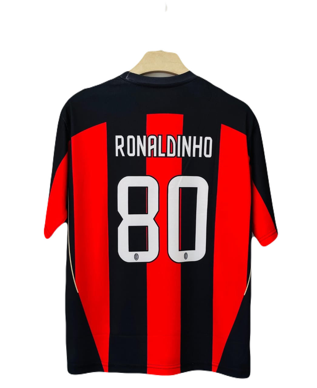 Ac Milan 2010-11 Home kit Ronaldinho Five sleeve - Ms Retro Store