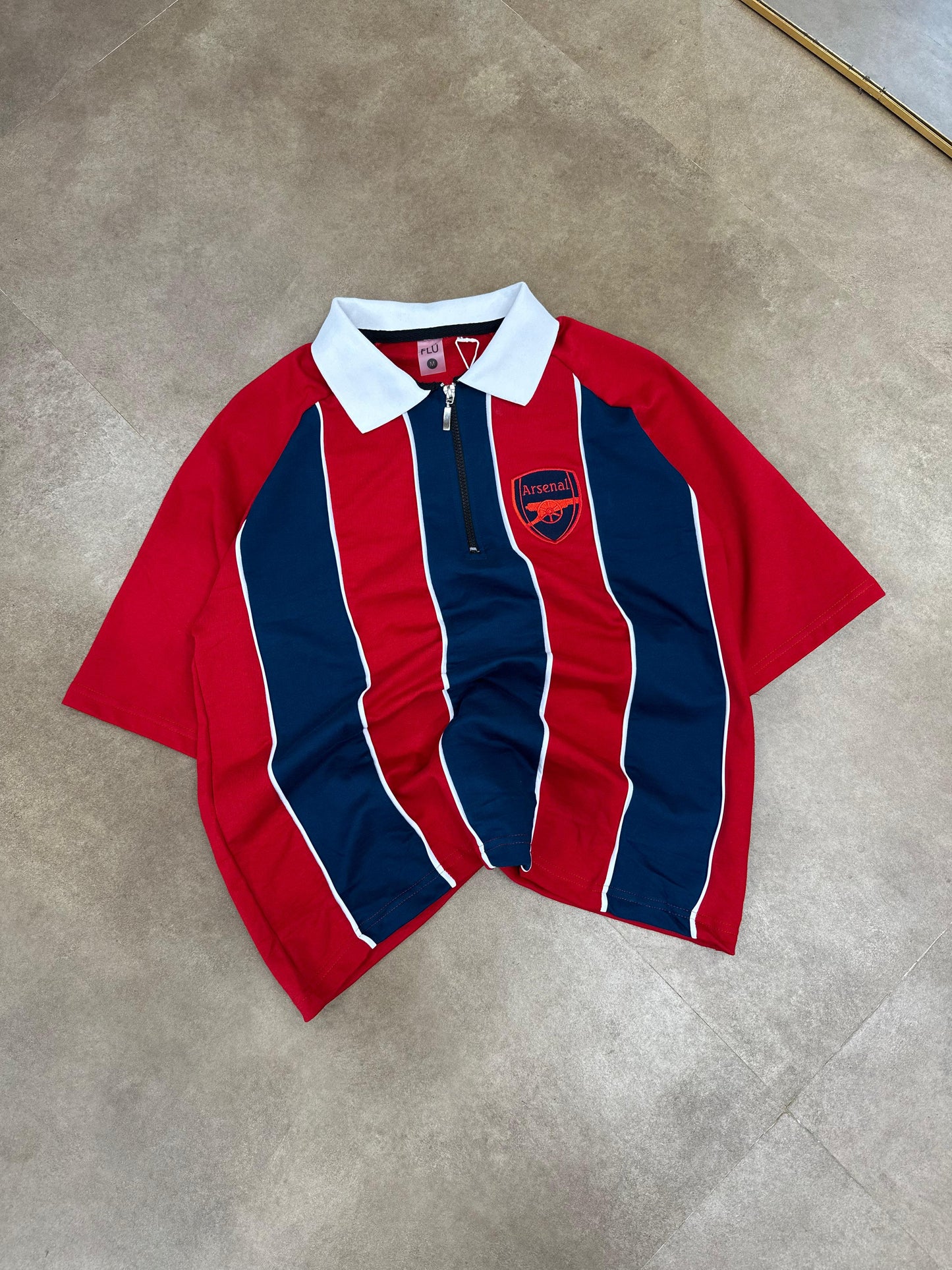 Arsenal polo T-shirt zip Collar premium - Ms retro store