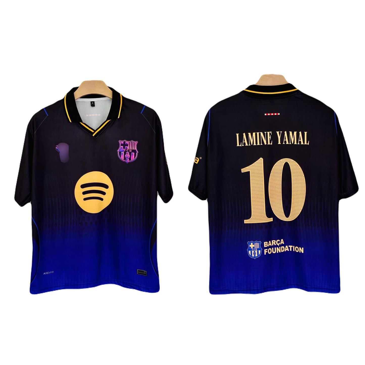 Yamal Barcelona 2026-27 Away  Five sleeve Collar Sublimation jersey - P2457