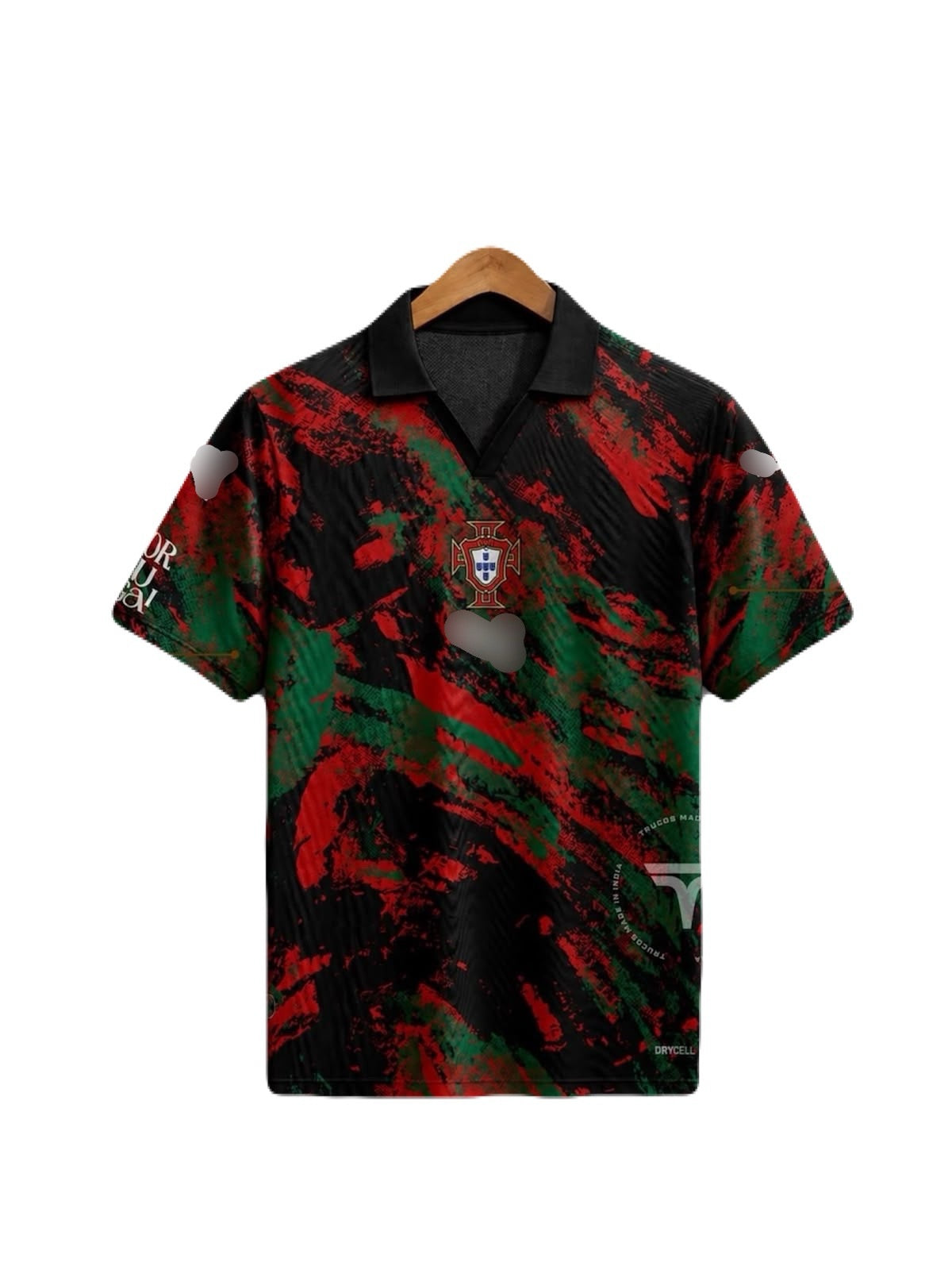 Portugal special Five sleeve Collar Sublimation jersey- P2168