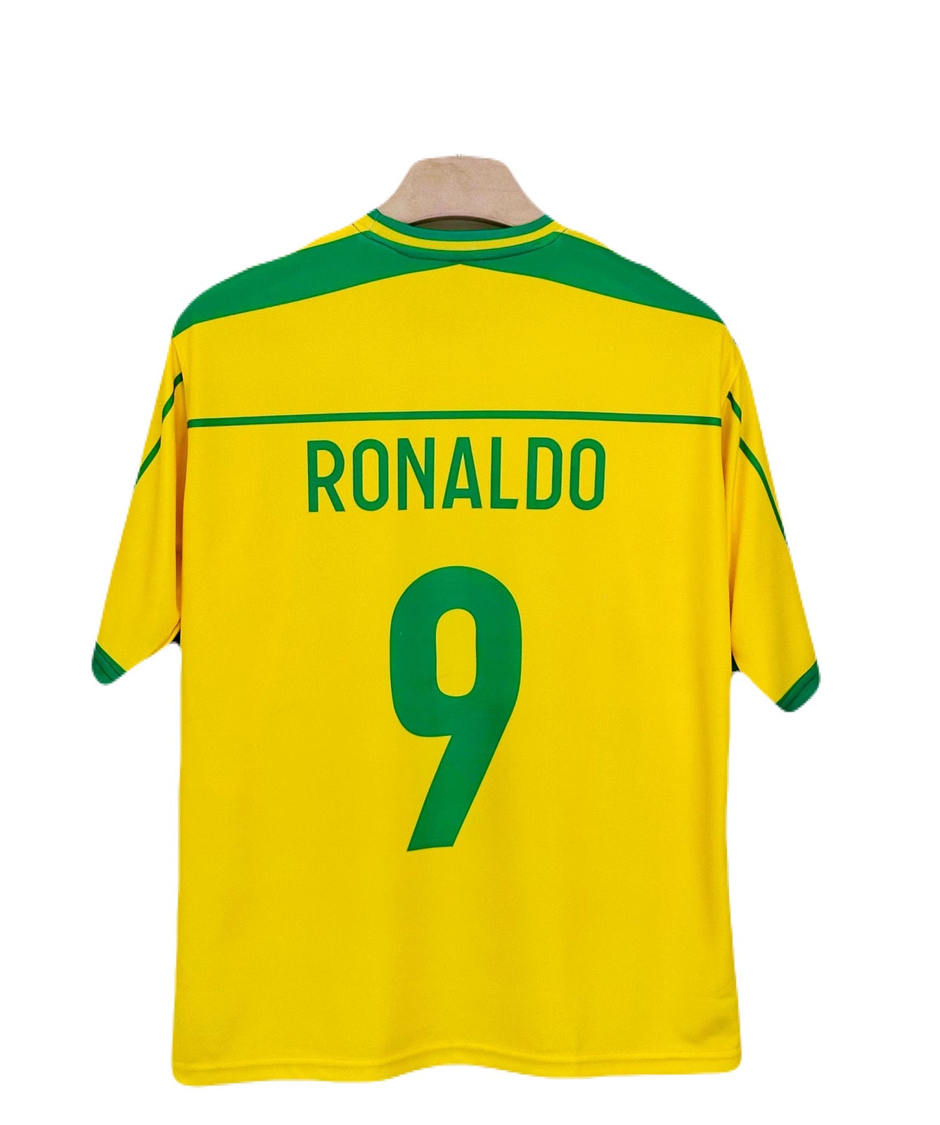 Brazil 1998 Home Kit Ronaldo Five Sleeve - Ms Retro Store