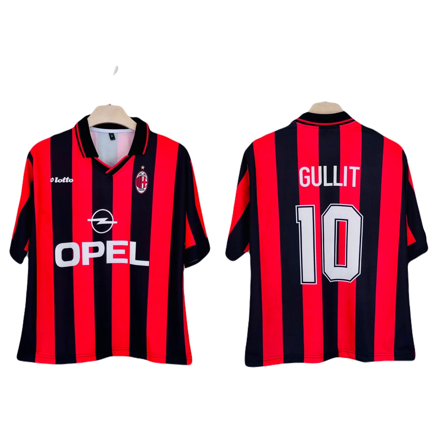 Ac Milan 1996 Home Kit Gullit Five Sleeve -P1267 Ms Retro Store