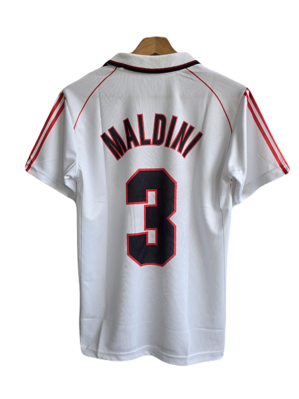 Ac milan Maldini White 2006-2007 home Retro kit Half Sleeve Embroidery - Ms Retro Store