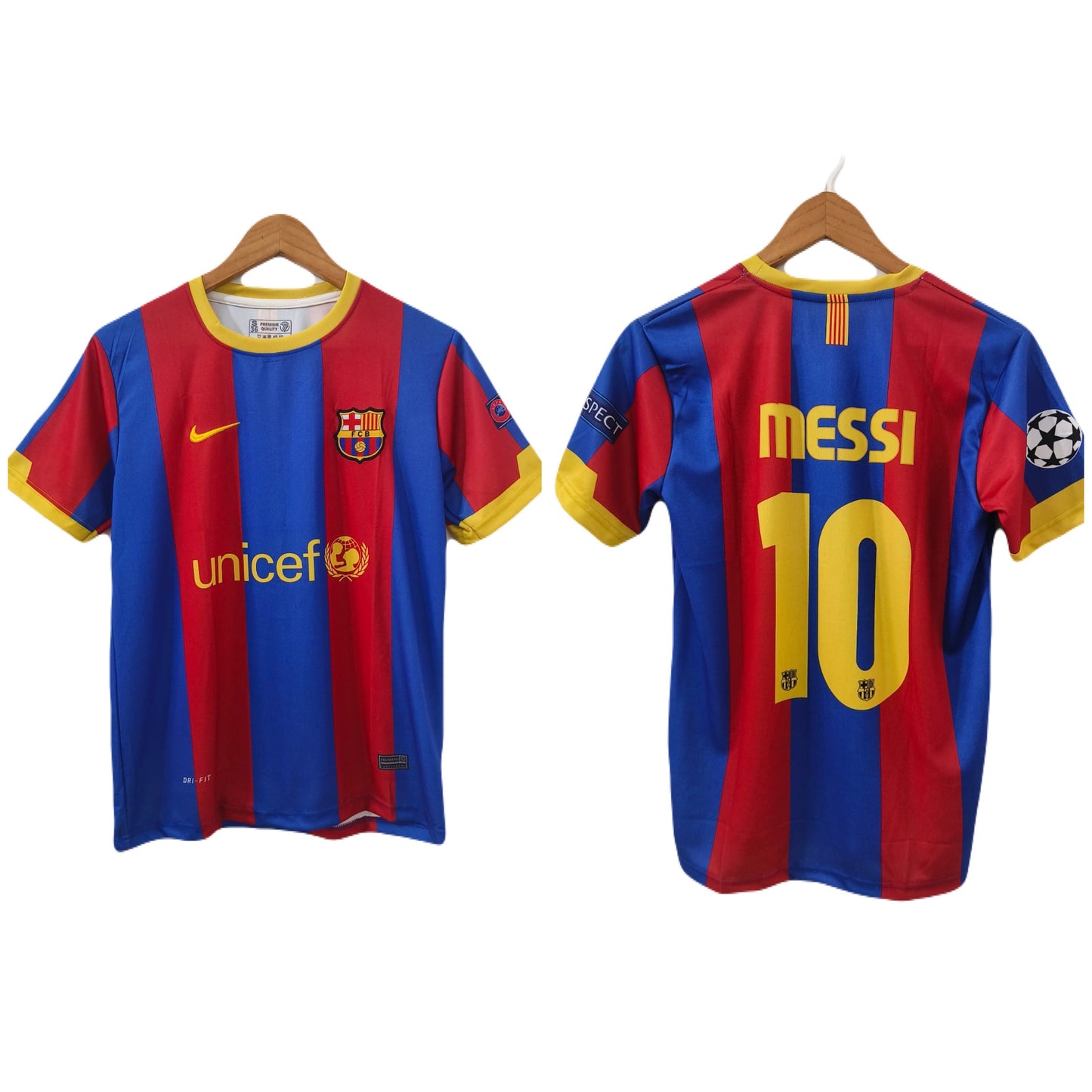 Barcelona Messi 2010-11 Home jersey Half sleeve