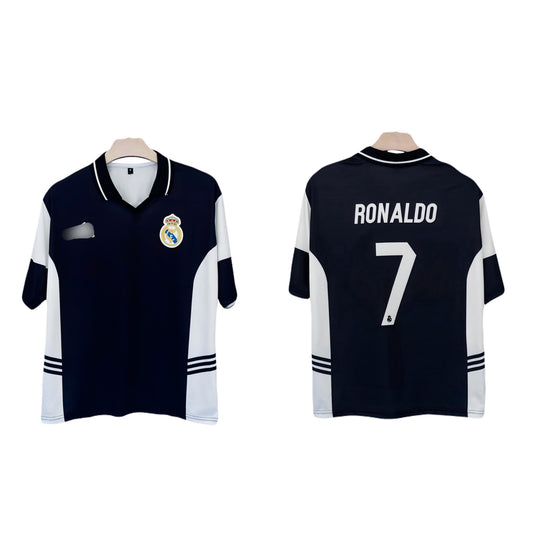 Real madrid special edition Ronaldo Five sleeve Collar sublimation - Ms Retro Store