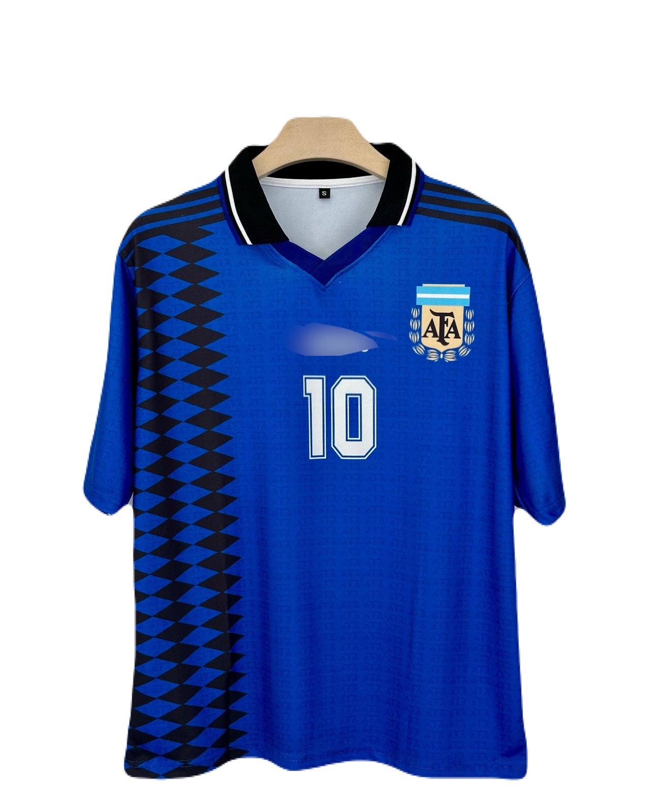 Argentina 1994 away vintage five sleeve collar type Maradona