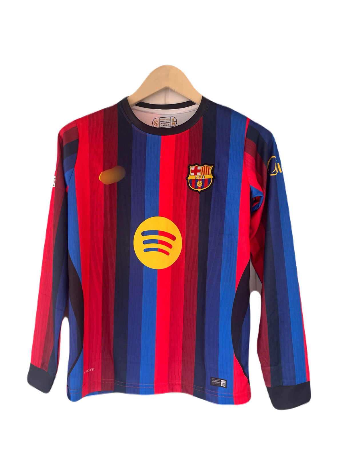 Barcelona new seasons home kit plain back full sleeve embroidery -P2292