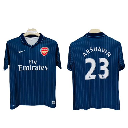 Arsenal 2009/10 Arshavin half sleeve collar type - ms retro store