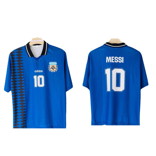 Argentina 1994 away vintage five  sleeve collar type- ms retro store