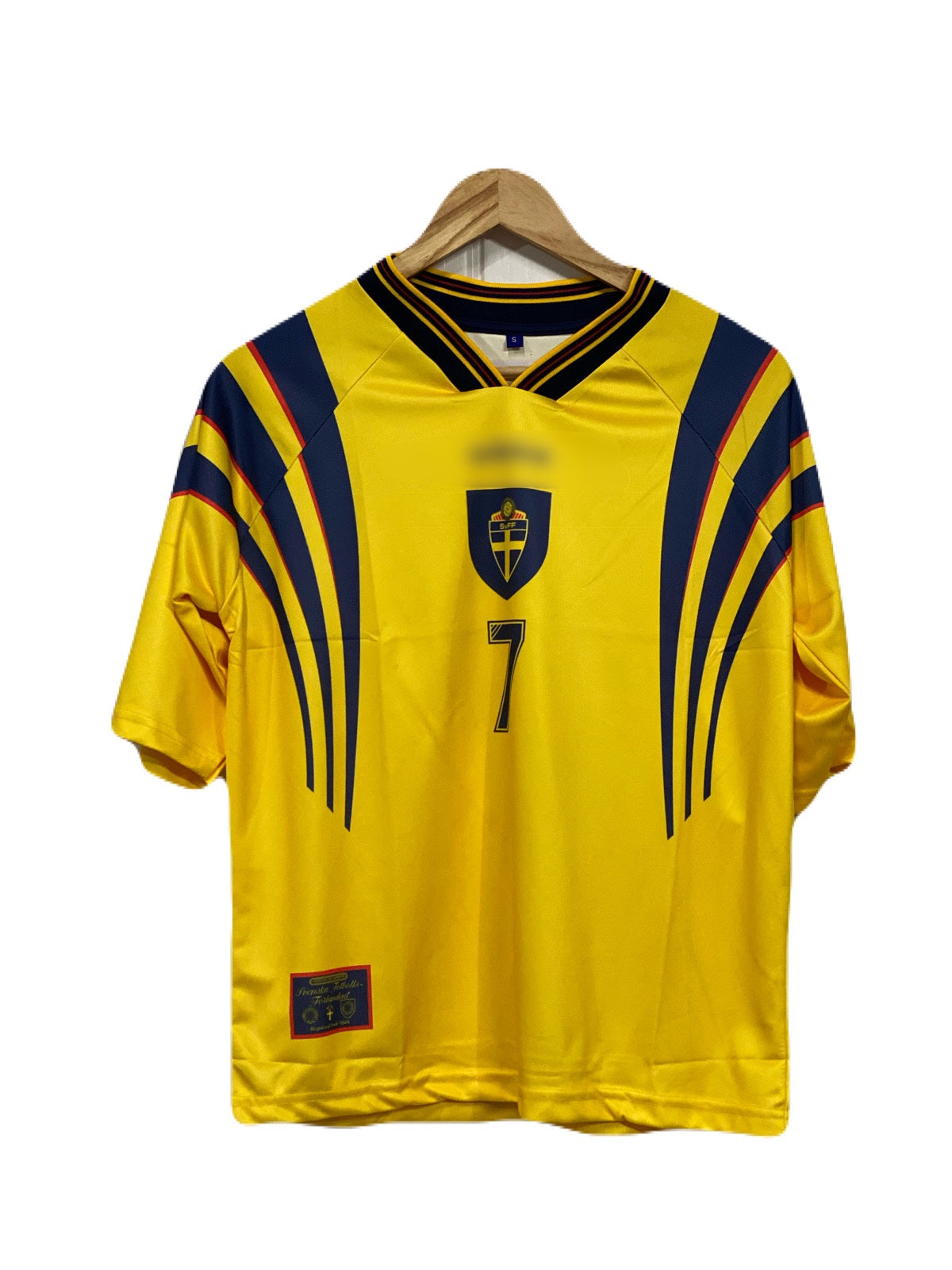 Sweden 1996 Home kit Larsson Five sleeve - P646 Ms Retro Store